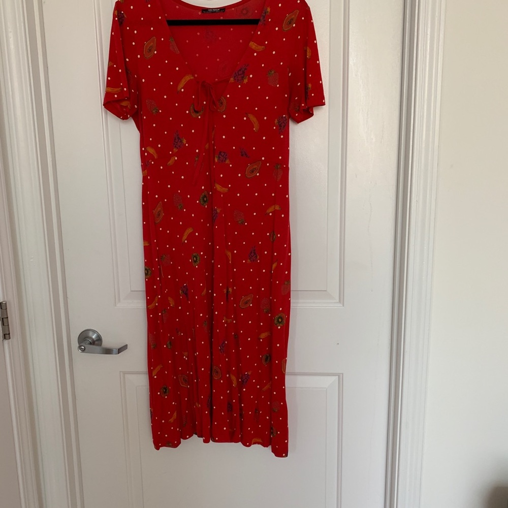 Read Zara Fruit Print Dress